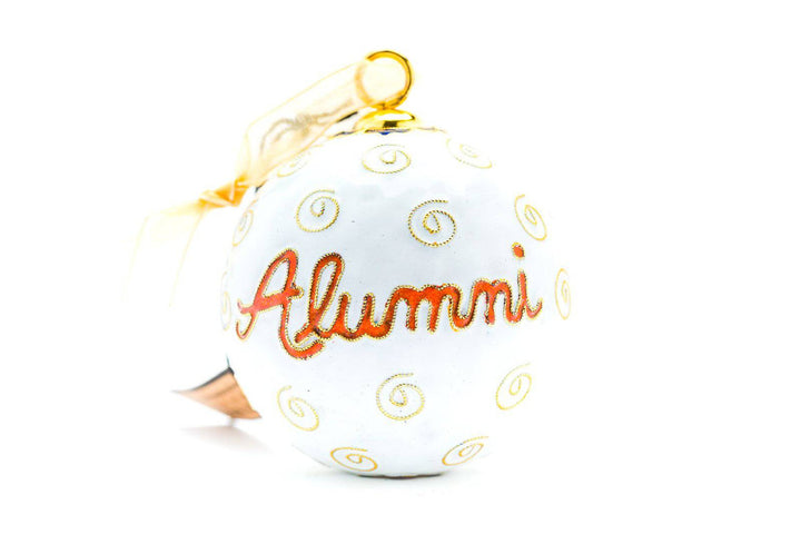 University of Texas at San Antonio UTSA Alumni Round Cloisonné Christmas Ornament - White