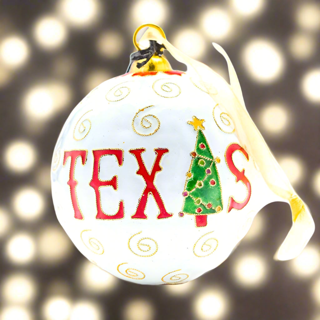 Happy Holidays Y'all/Texas/White BG