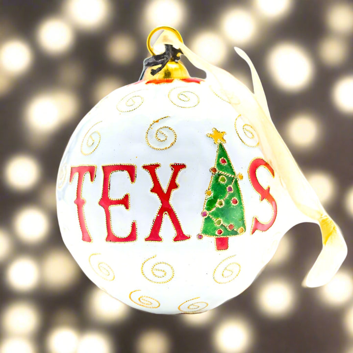 Happy Holidays Y'all/Texas/White BG