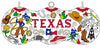 Texas Icons Cloisonné Christmas Ornament