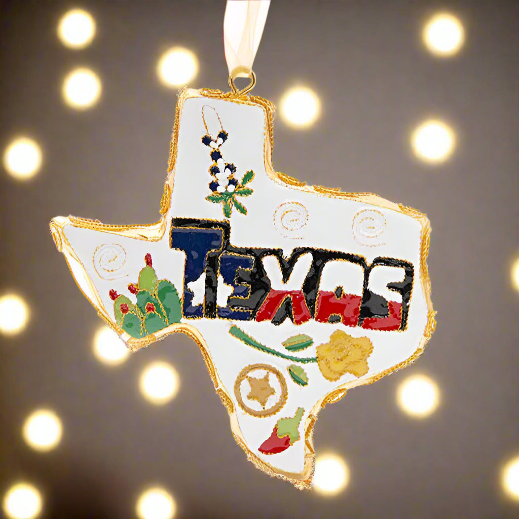 Texas Shape with Texas Icons