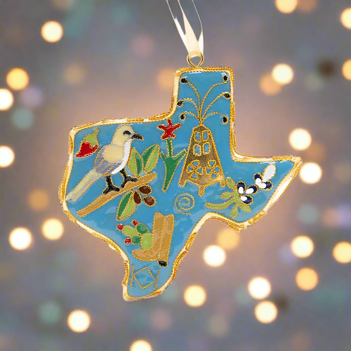 Texas Shape with Texas Icons
