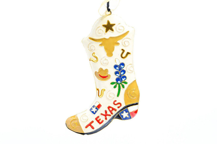 Boot Shape with Texas Icons