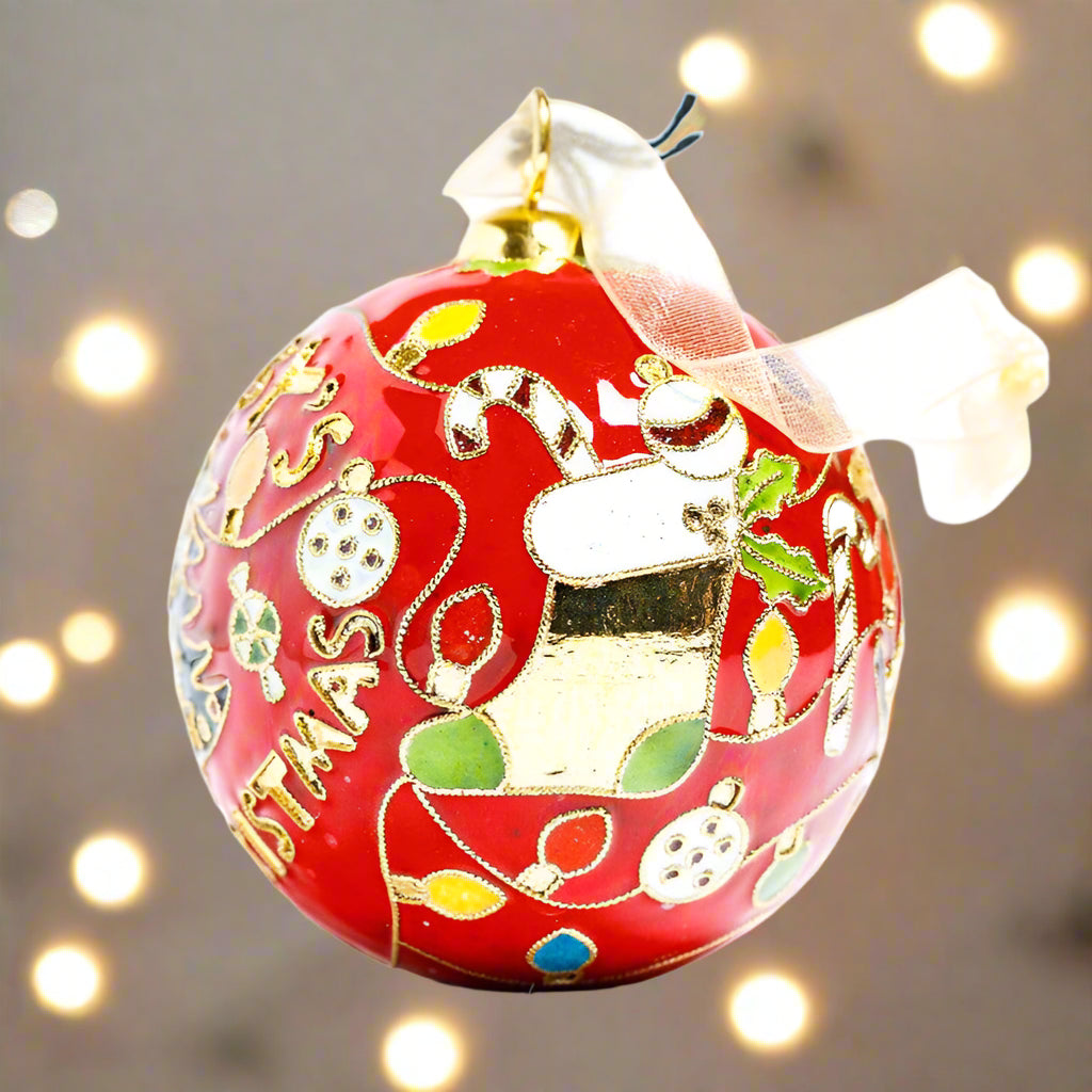 Baby's First Christmas - Red BG