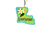 State of Louisiana Shape with Icons