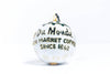 Cafe Du Monde Round cloisonne ornament with awning
