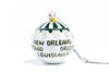 Cafe Du Monde Round cloisonne ornament with awning