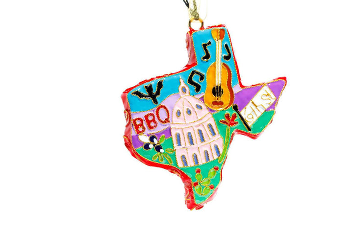 Austin State Icons Cloisonné Christmas Ornament