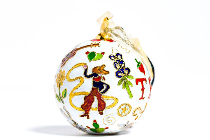 Texas Icons Cloisonné Christmas Ornament