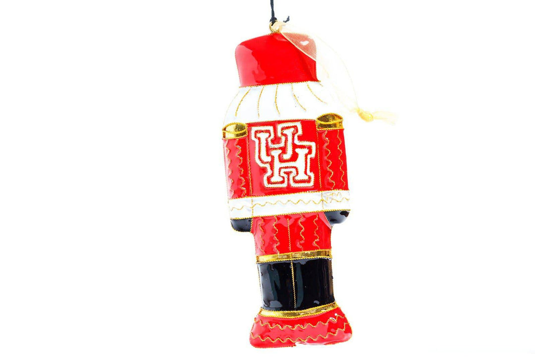University of Houston Cougars Nutcracker Shape Cloisonné Christmas Ornament
