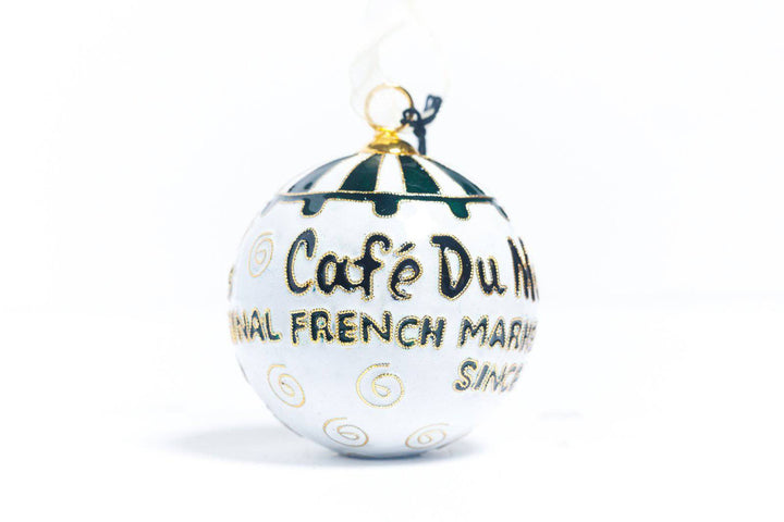 Cafe du Monde New Orleans, Louisiana Cloisonné Christmas Ornament