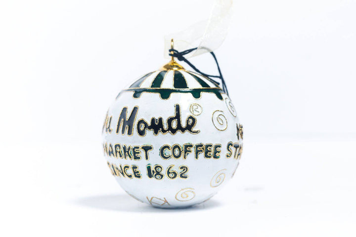 Cafe du Monde New Orleans, Louisiana Cloisonné Christmas Ornament