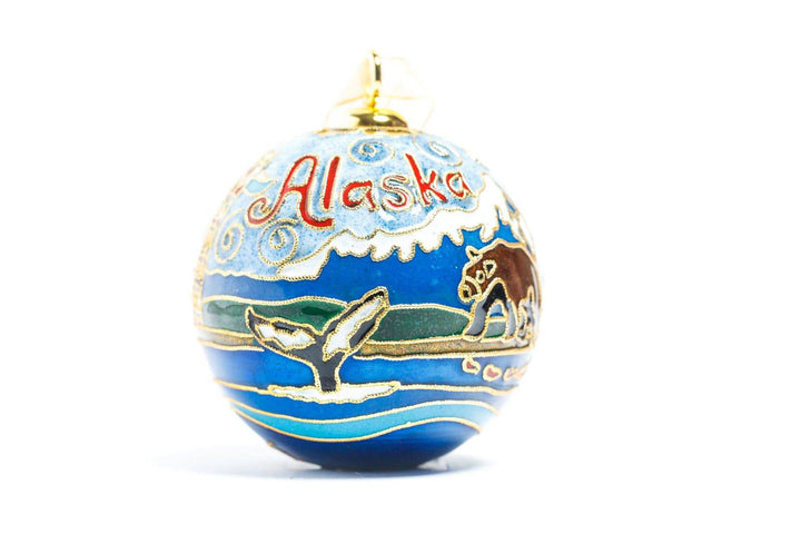 Alaska Ports of Call Cloisonné Christmas Ornament
