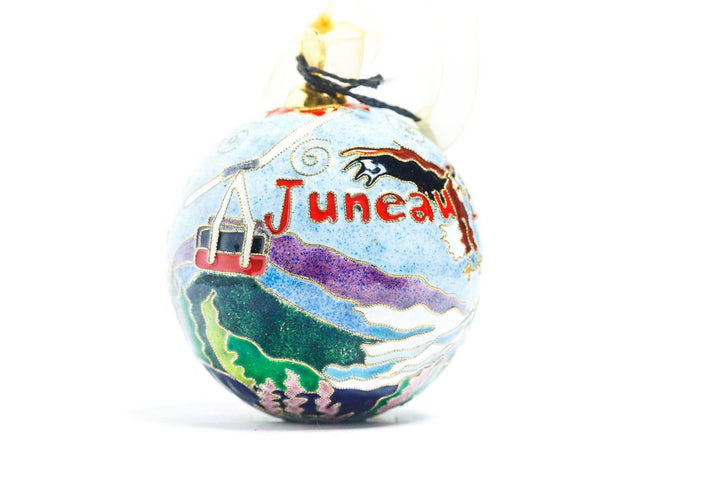 Juneau, Alaska Cloisonné Christmas Ornament