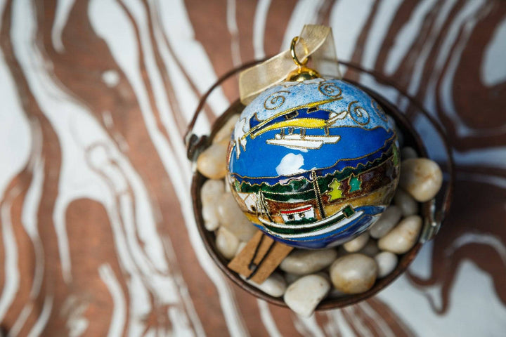 Ketchikan, Alaska Cloisonné Christmas Ornament