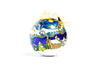 Alaska Winter Scene, Cabin, Moose, Mountains Round Cloisonné Christmas Ornament