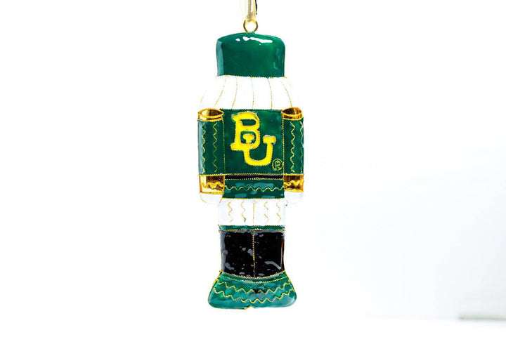 Baylor University Bears Nutcracker Shape Cloisonné Christmas Ornament